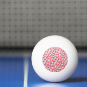 Dalmatische roze en witte afdrukken pingpongbal (Net)