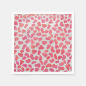 Dalmatische roze en witte afdrukken servet (Voorkant)