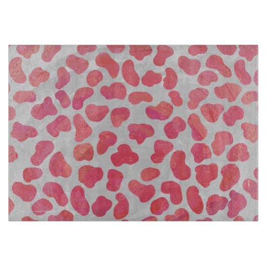 Dalmatische roze en witte afdrukken snijplank (Voorkant)