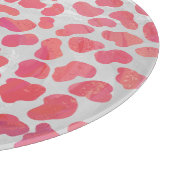 Dalmatische roze en witte afdrukken snijplank (Hoek)