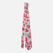 Dalmatische roze en witte afdrukken stropdas (Achterkant)
