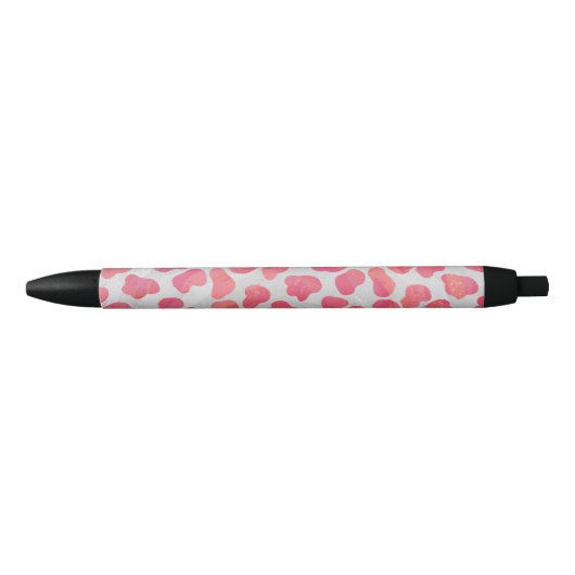 Dalmatische roze en witte afdrukken zwarte inkt pen (Voorkant)