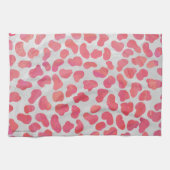 Dalmatische Roze en Witte Print Theedoek (Horizontaal)