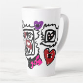 Dalmatische schat  latte mok (Rechterhoek)