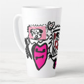Dalmatische schat  latte mok (Linkerhoek)