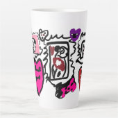 Dalmatische schat  latte mok (Voorkant)