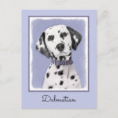 Dalmatische schilderijen - Kute Original Dog Art Briefkaart (Voorkant)