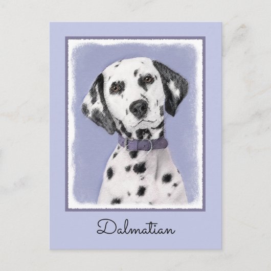 Dalmatische schilderijen - Kute Original Dog Art Briefkaart (Voorkant)