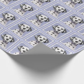Dalmatische schilderijen - Kute Original Dog Art Cadeaupapier (Hoek)