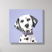 Dalmatische schilderijen - Kute Original Dog Art Canvas Afdruk (Voorkant)