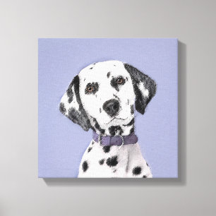 Dalmatische schilderijen - Kute Original Dog Art Canvas Afdruk