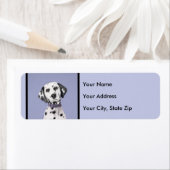 Dalmatische schilderijen - Kute Original Dog Art Etiket (Insitu)