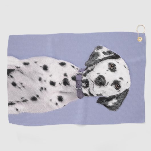 Dalmatische schilderijen - Kute Original Dog Art Golfhanddoek