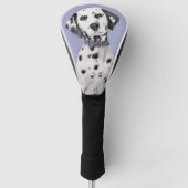 Dalmatische schilderijen - Kute Original Dog Art Golfheadcover (Voorkant)
