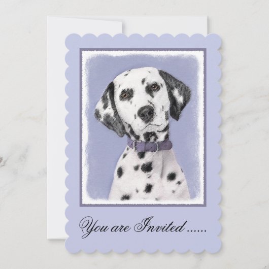 Dalmatische schilderijen - Kute Original Dog Art Kaart (Voorkant)
