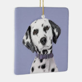 Dalmatische schilderijen - Kute Original Dog Art Keramisch Ornament (Rechts)