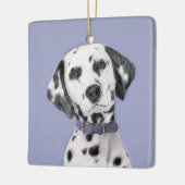 Dalmatische schilderijen - Kute Original Dog Art Keramisch Ornament (Links)