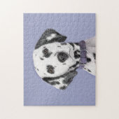 Dalmatische schilderijen - Kute Original Dog Art Legpuzzel (Verticaal)