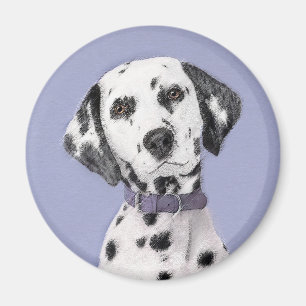 Dalmatische schilderijen - Kute Original Dog Art Magneet