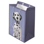 Dalmatische schilderijen - Kute Original Dog Art Medium Cadeauzakje (Achterkant Gekanteld)