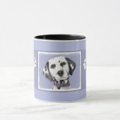Dalmatische schilderijen - Kute Original Dog Art Mok (Midden)