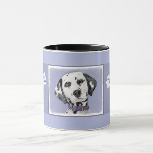 Dalmatische schilderijen - Kute Original Dog Art Mok (Midden)