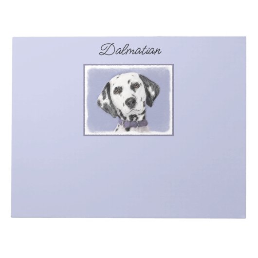 Dalmatische schilderijen - Kute Original Dog Art Notitieblok (Voorkant)