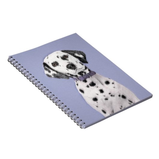 Dalmatische schilderijen - Kute Original Dog Art Notitieboek (Rechterzijde)