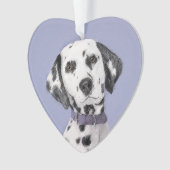 Dalmatische schilderijen - Kute Original Dog Art Ornament (voorkant)