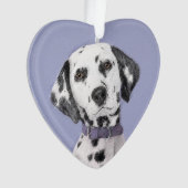 Dalmatische schilderijen - Kute Original Dog Art Ornament (voorkant)