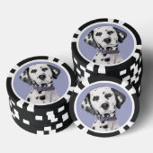 Dalmatische schilderijen - Kute Original Dog Art Poker Chips (Opstapeling)