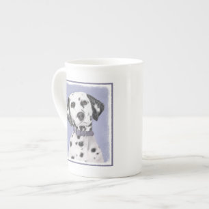 Dalmatische schilderijen - Kute Original Dog Art Porselein Kop
