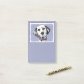 Dalmatische schilderijen - Kute Original Dog Art Post-it® Notes (Op bureau)