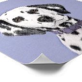 Dalmatische schilderijen - Kute Original Dog Art Poster (Hoek)