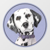Dalmatische schilderijen - Kute Original Dog Art Raamsticker (Vel)