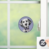Dalmatische schilderijen - Kute Original Dog Art Raamsticker (Huis)