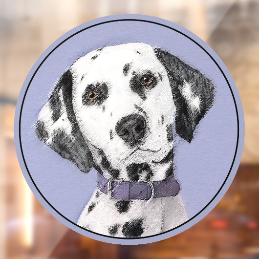 Dalmatische schilderijen - Kute Original Dog Art Raamsticker (Vel 2)