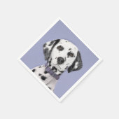 Dalmatische schilderijen - Kute Original Dog Art Servet (Hoek)