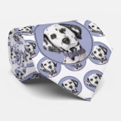 Dalmatische schilderijen - Kute Original Dog Art Stropdas (Opgerold)