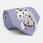 Dalmatische schilderijen - Kute Original Dog Art Stropdas (Opgerold)