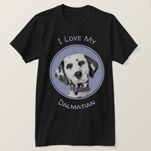 Dalmatische schilderijen - Kute Original Dog Art T-shirt (Design voorkant)