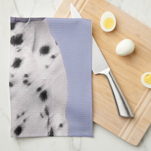 Dalmatische schilderijen - Kute Original Dog Art Theedoek (Quarter Fold)