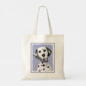 Dalmatische schilderijen - Kute Original Dog Art Tote Bag (Achterkant)