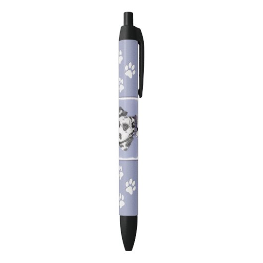 Dalmatische schilderijen - Kute Original Dog Art Zwarte Inkt Pen (Achterkant (Verticaal))