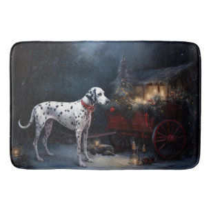 Dalmatische Sneeuw Slede Kerst Decoratie Badmat