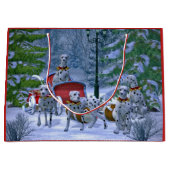  Dalmatische Sneeuwkerst Groot Cadeauzakje (Voorkant)