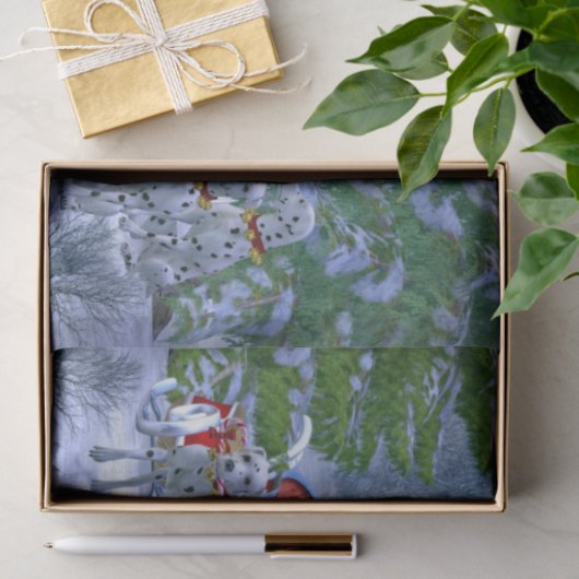  Dalmatische Sneeuwkerst Tissuepapier (Geschenk)