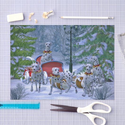 Dalmatische Sneeuwkerst Tissuepapier (Craft)