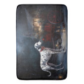 Dalmatische Sneeuwslee Kerstdecoratie Badmat (Voorkant Verticaal)