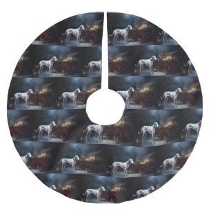 Dalmatische Sneeuwslee Kerstdecoratie Kerstboom Rok